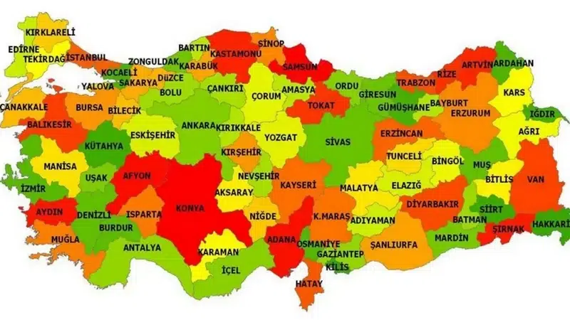 Türkiye İlleri Listesi